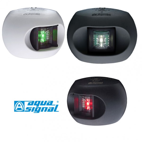Aqua Signal Serie 34 LED bal oldali piros pozíciófény, fekete
