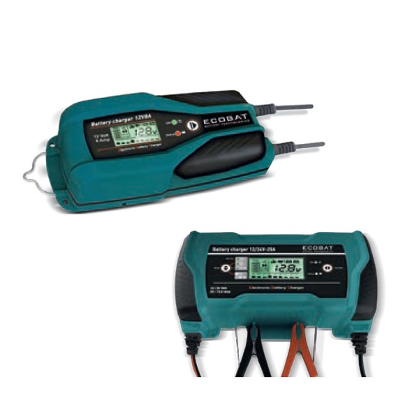 Ecobat akkumulátortöltő – 6/12V / max. 4 A / ólom-AGM-gél
