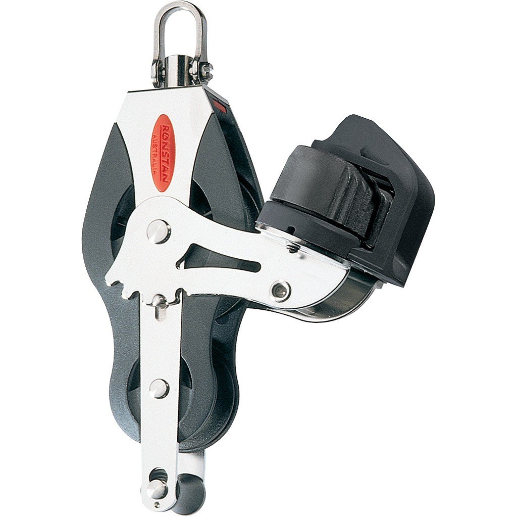 Ronstan golyóscsapágyas violinblock 50 mm, kötélfogóval