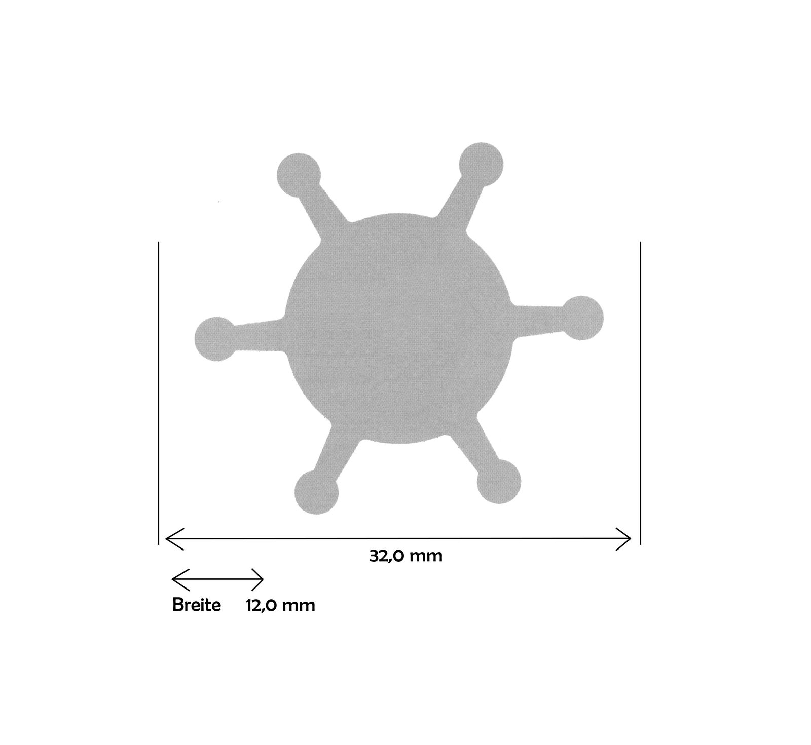 Impeller lapátkerék 32,0 × 12,0 mm – 8 mm lapított tengely (neoprén)