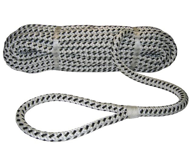 Poliészter kikötőkötél fonott szemmel – 8mm 5m