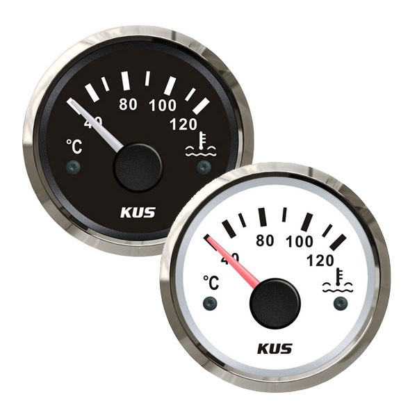 KUS hűtővíz-hőmérséklet műszer – Fekete 40–120 °C