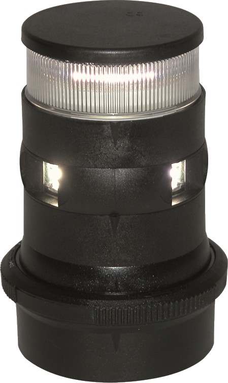 Aqua Signal Serie 34 LED topfény és horgonyfény, fekete – fekete burkolat