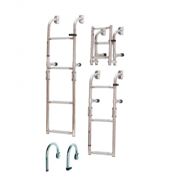 Összecsukható fürdőlétra – 2+1 fok 60 cm