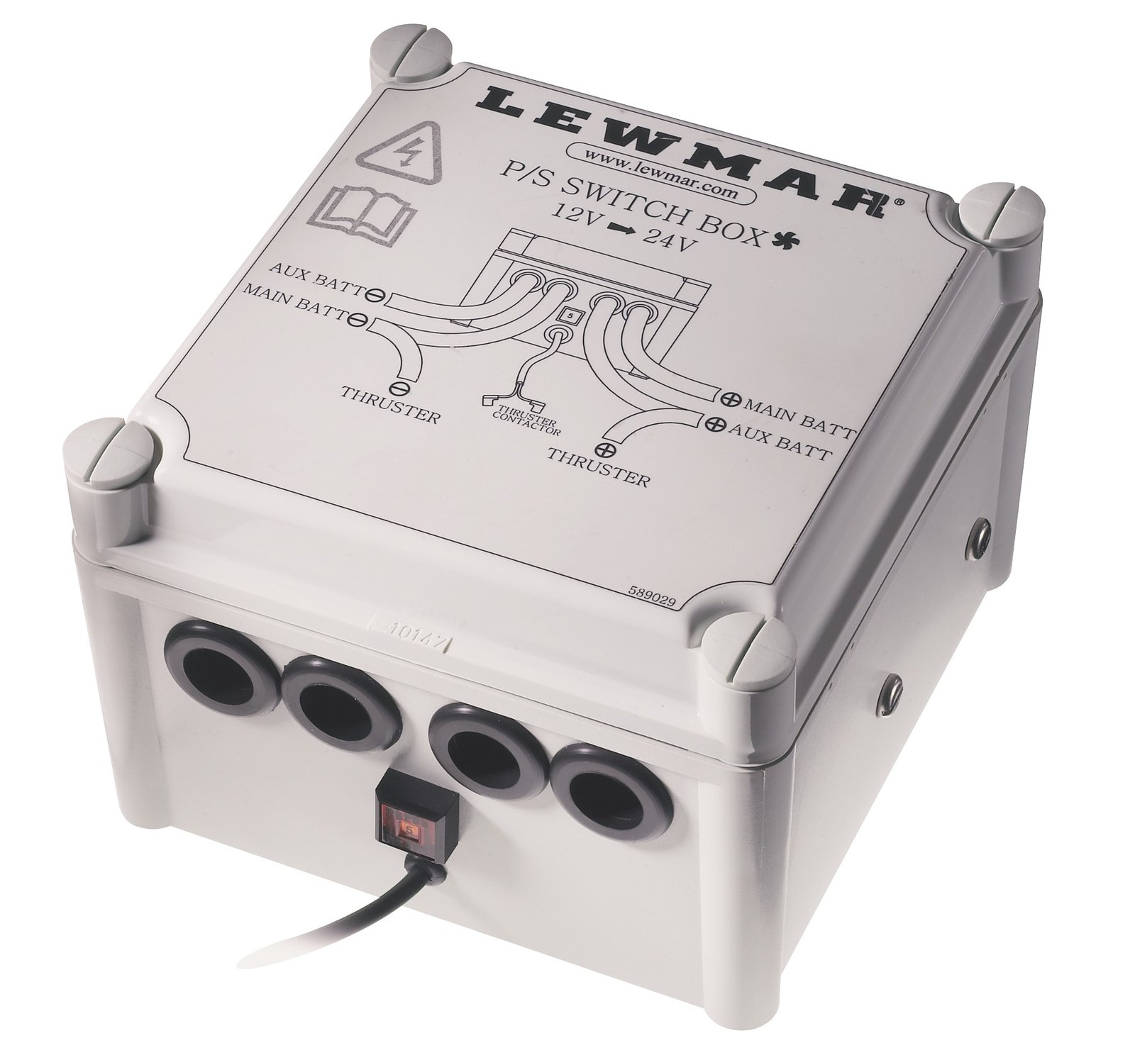 Lewmar feszültségátalakító, 12 V → 24 V, max. 8 kW