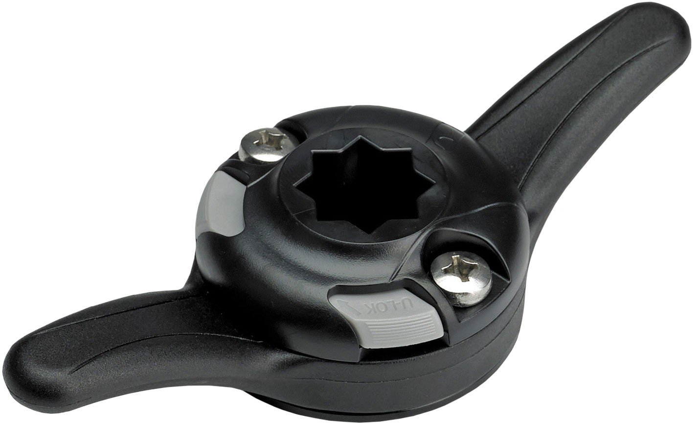 RAILBLAZA CleatPort kikötőklampni StarPorttal, fekete – Fekete Hossz:160mm