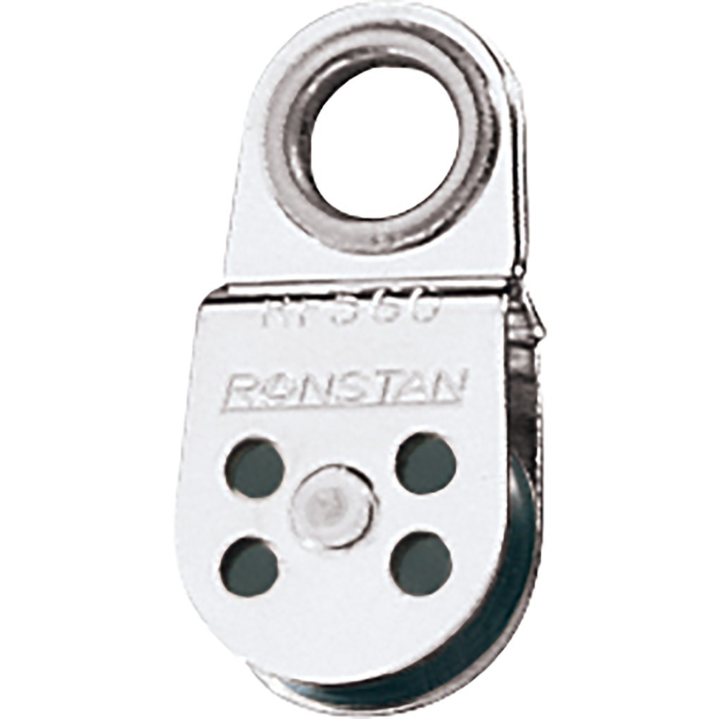 Ronstan drótkötél csiga 19 mm, szemes kengyeles