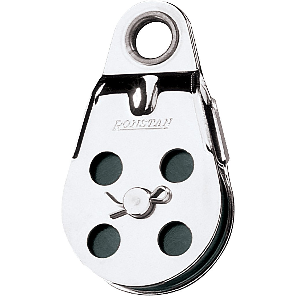 Ronstan drótkötél csiga 45 mm, szemes kengyeles