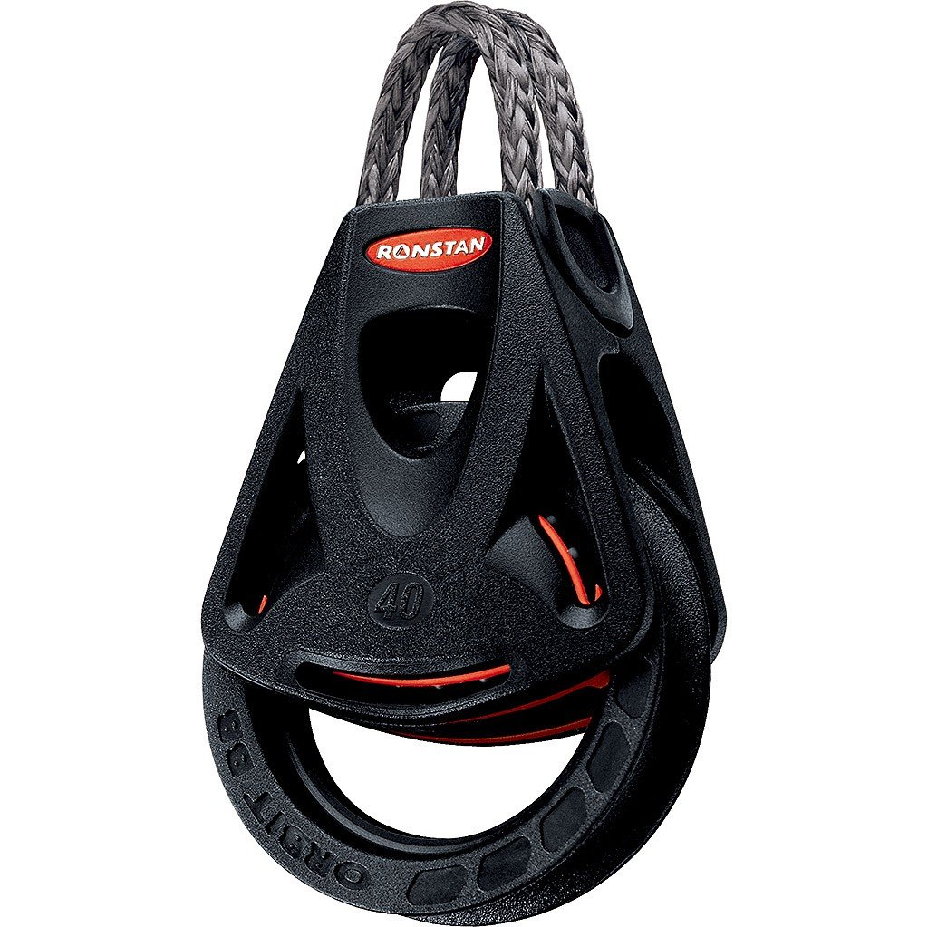 Ronstan Orbit 40 egyszerű csiga Dyneema füllel – 40-es sorozat (40 mm)