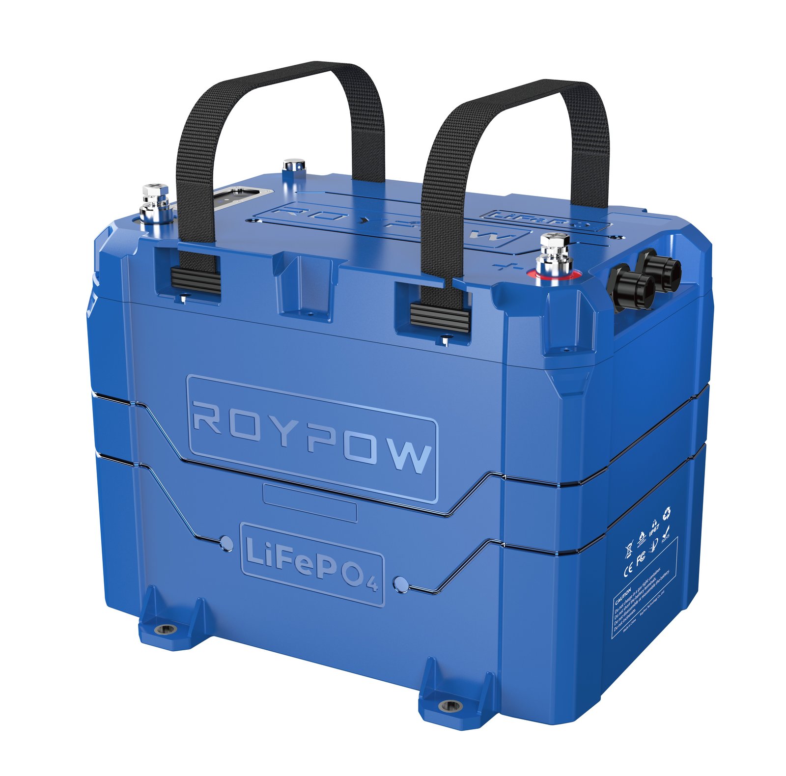 RoyPow LiFePO4 akkumulátor B-széria IP67 – 12V / 50 Ah / max. 100 A