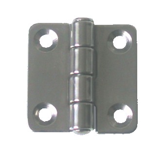 Rozsdamentes zsanér, 35 × 37 mm